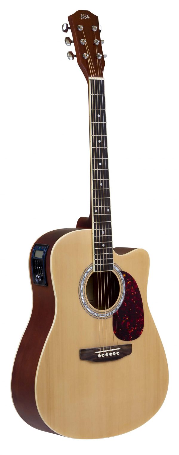 CHITARRA ACUSTICA CUT-AWAY NATURALE LUCIDA EQ  - immagine 5